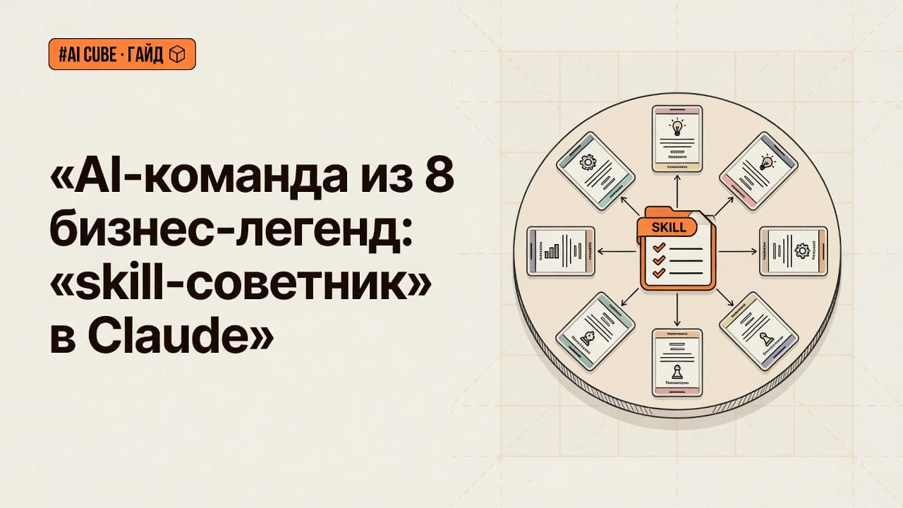 AI-команда из 8 бизнес-легенд: skill-советник в Claude