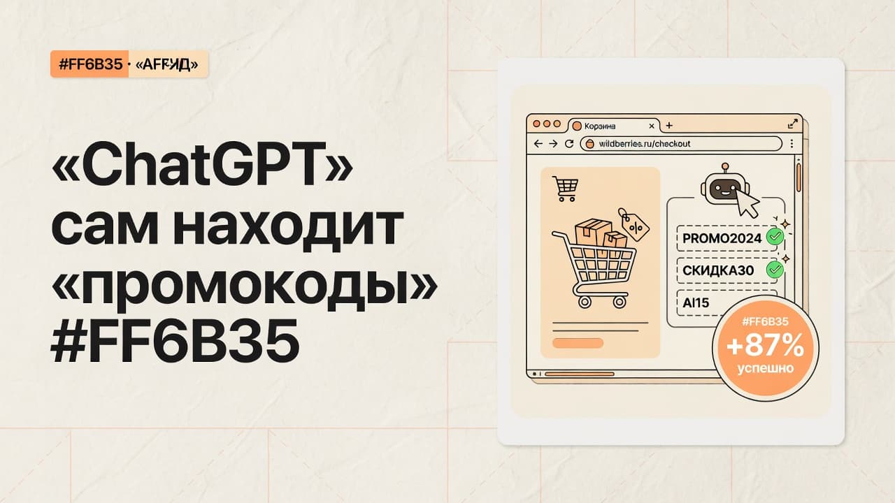 ChatGPT сам находит промокоды