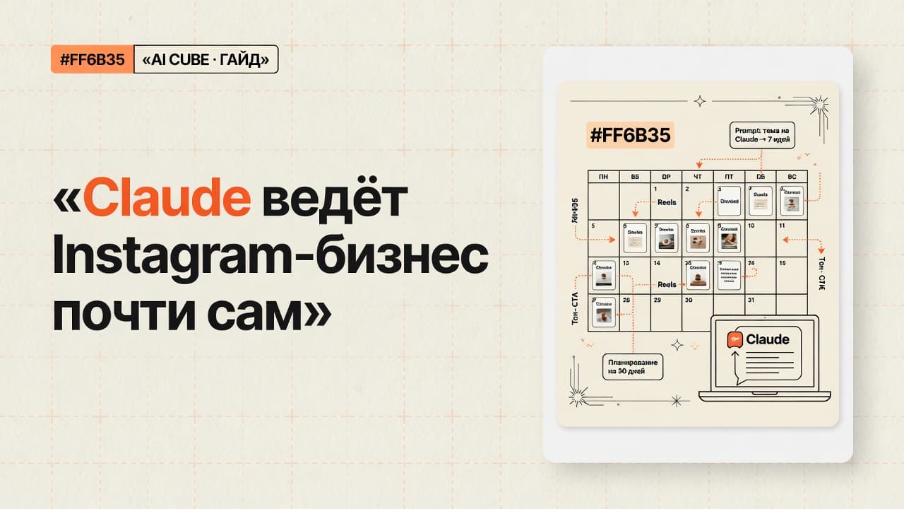 Claude ведёт Instagram-бизнес почти сам