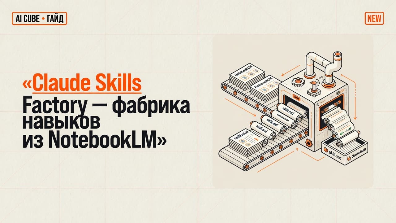 Claude Skills Factory — фабрика навыков из NotebookLM