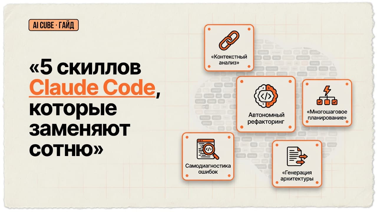 5 скиллов Claude Code, которые заменяют сотню
