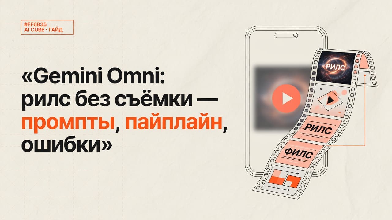 Gemini Omni: рилс без съёмки — промпты, пайплайн, ошибки