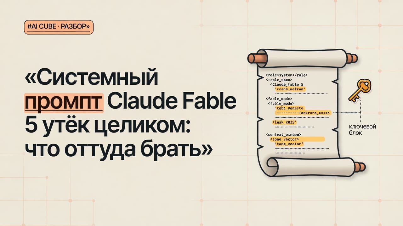 Системный промпт Claude Fable 5 утёк целиком: что оттуда брать