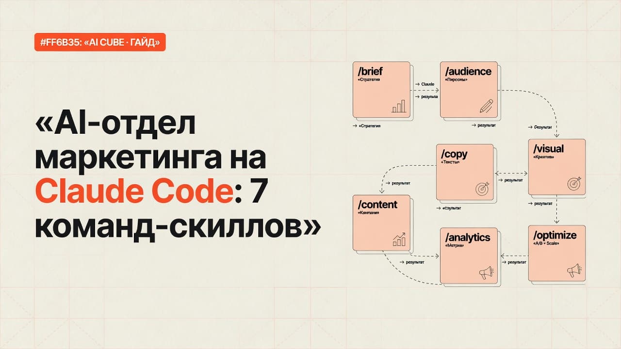 AI-отдел маркетинга на Claude Code: 7 команд-скиллов