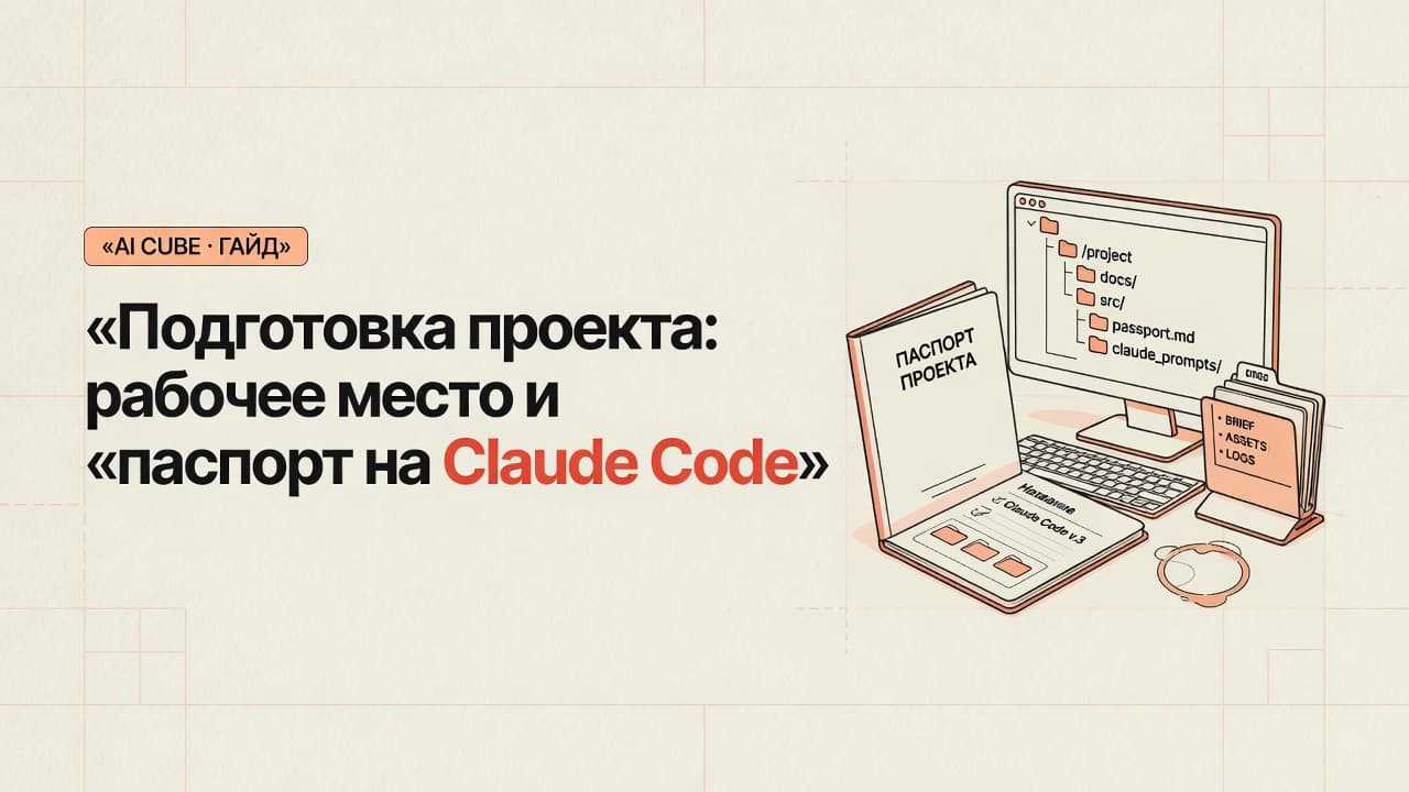 Подготовка проекта: рабочее место и паспорт на Claude Code