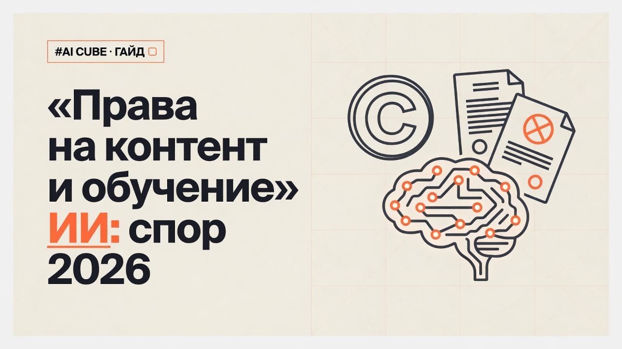 Права на контент и обучение ИИ: спор 2026