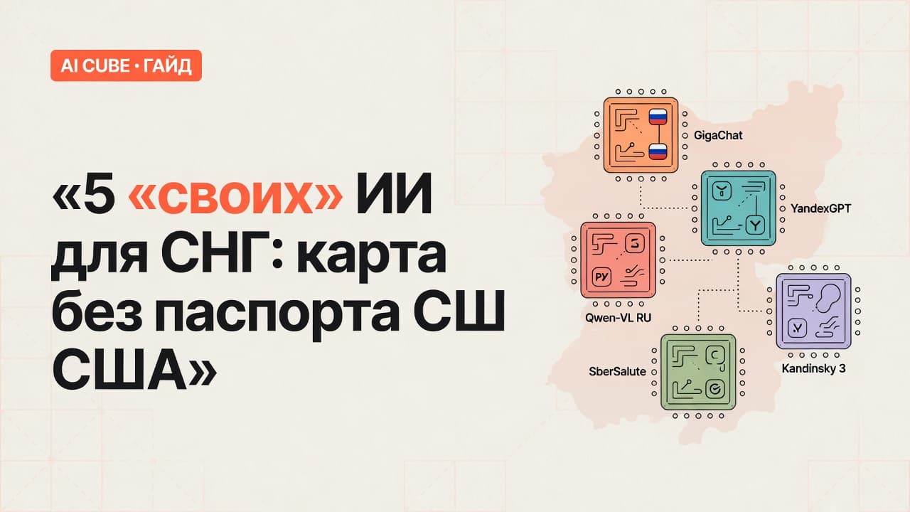 5 «своих» ИИ для СНГ: карта без паспорта США