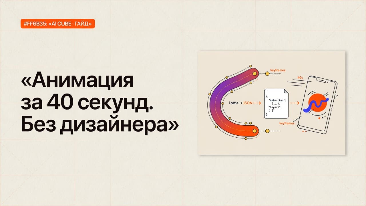 Анимация за 40 секунд. Без дизайнера.