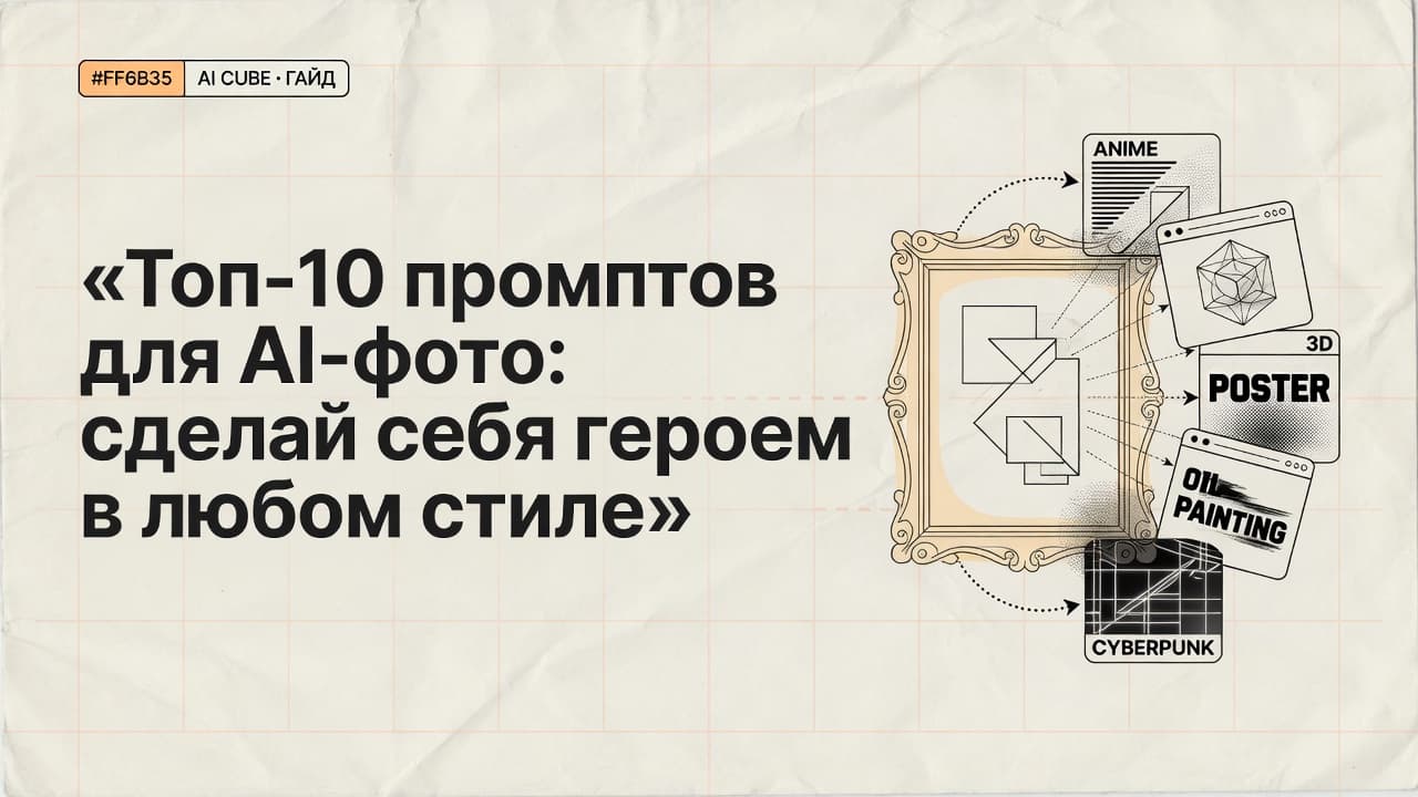 Топ-10 промптов для AI-фото: сделай себя героем в любом стиле