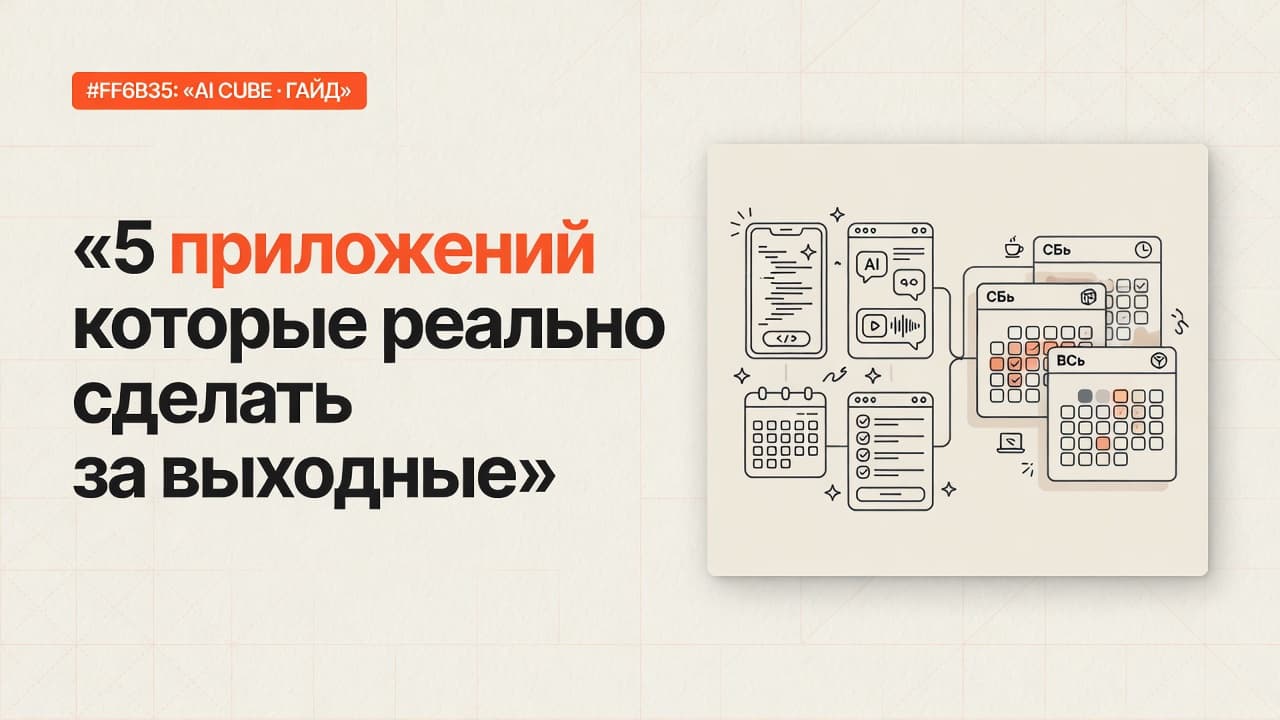 5 приложений которые реально сделать за выходные