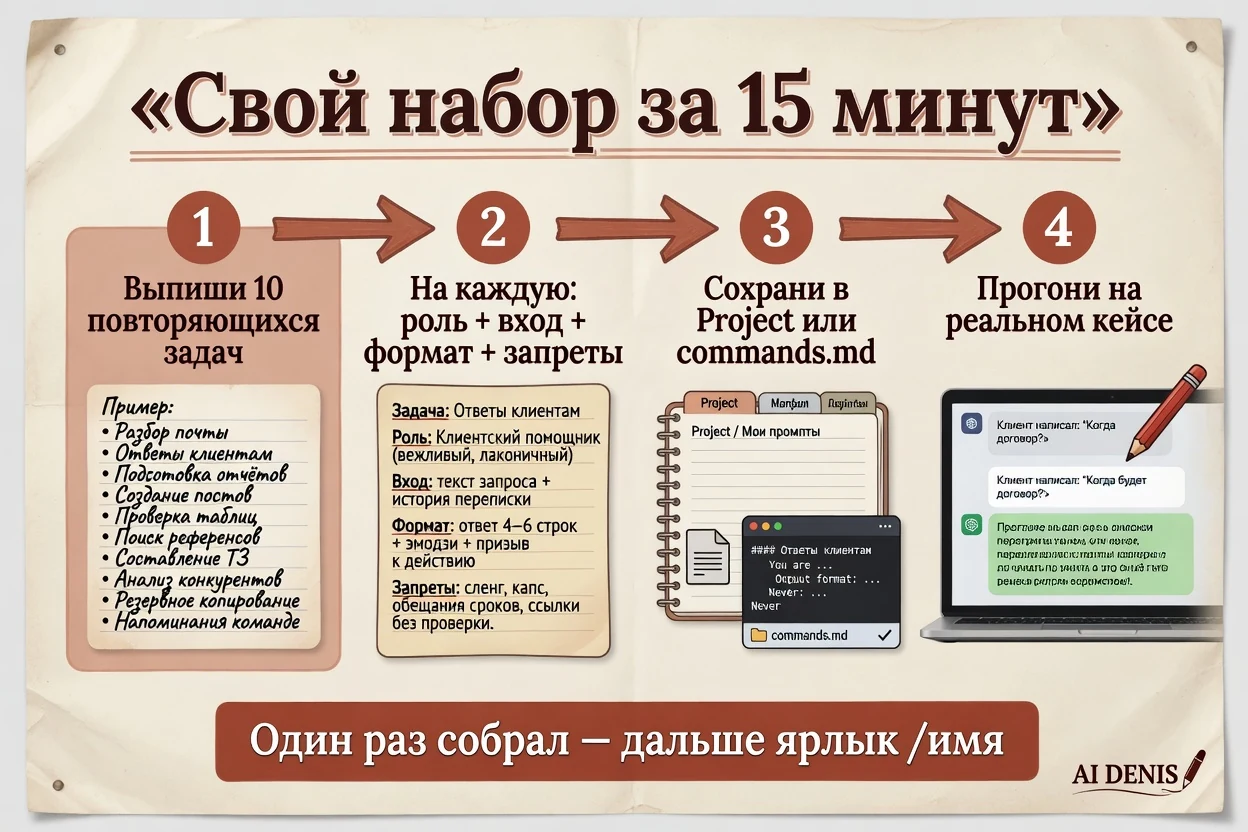 Инфографика: 4 шага собрать свои команды
