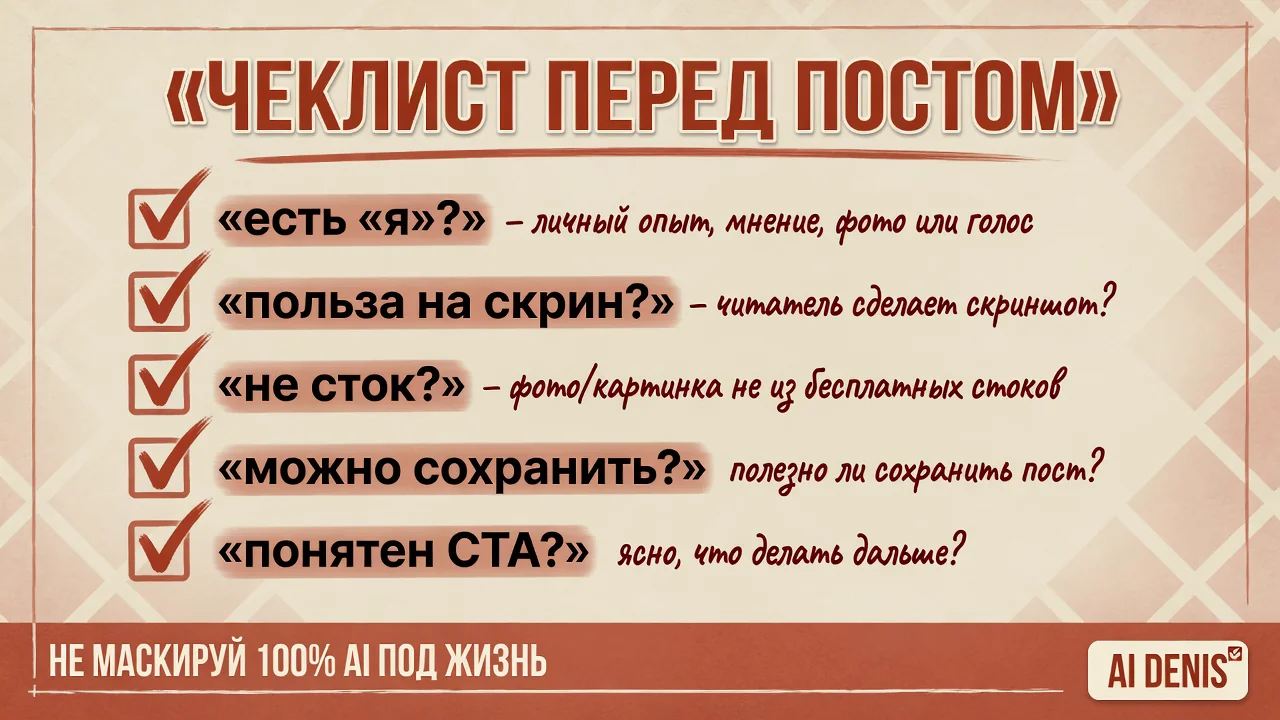 Микс 70/30: живой контент и AI-ускорение