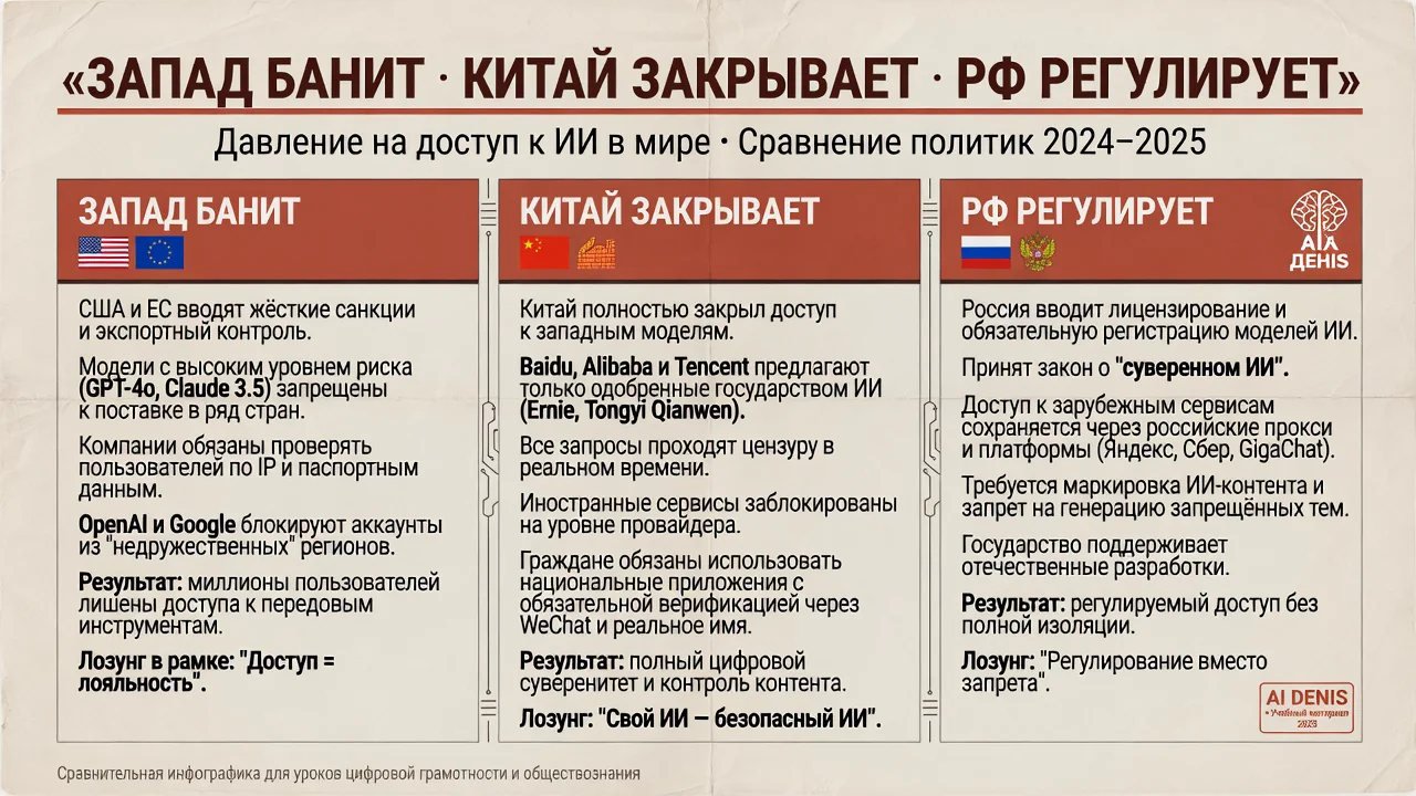Три пресса на доступ к ИИ
