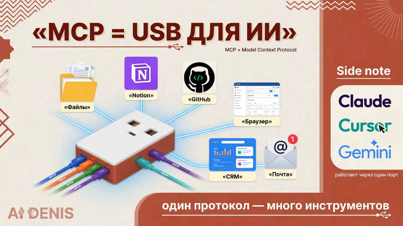 MCP как USB: клиент, серверы, инструменты
