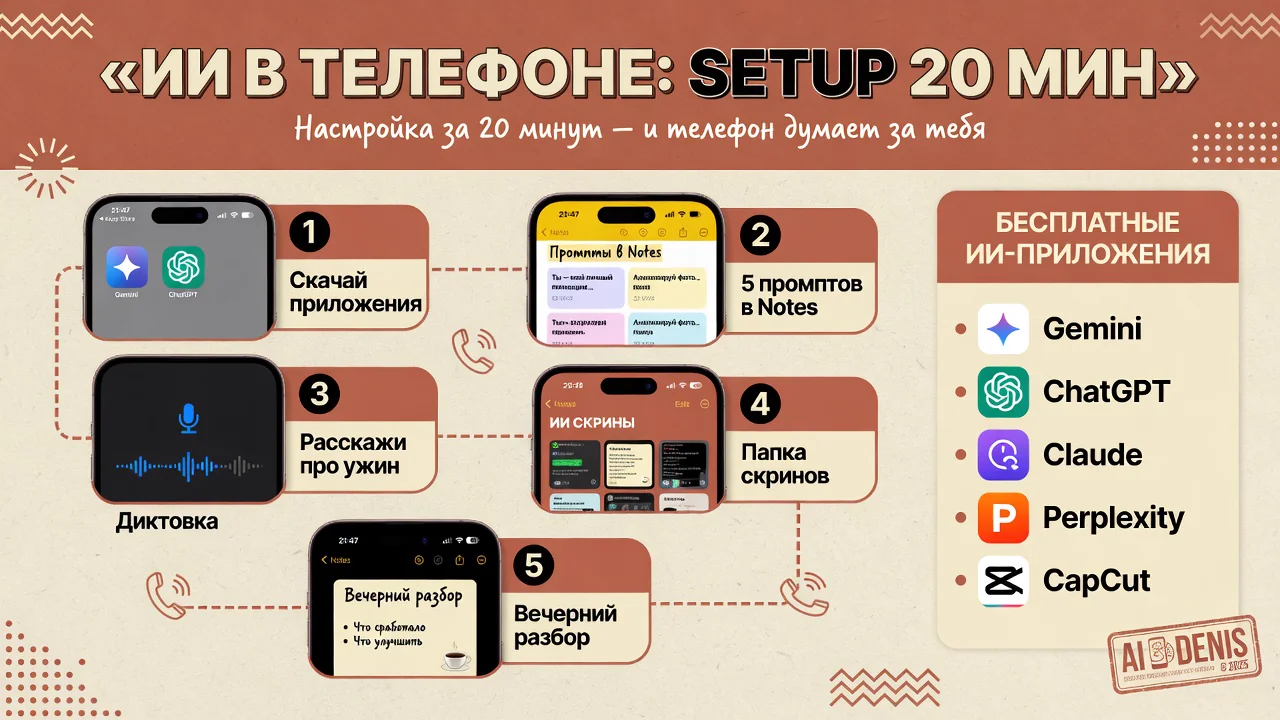 Setup ИИ в телефоне за 20 минут